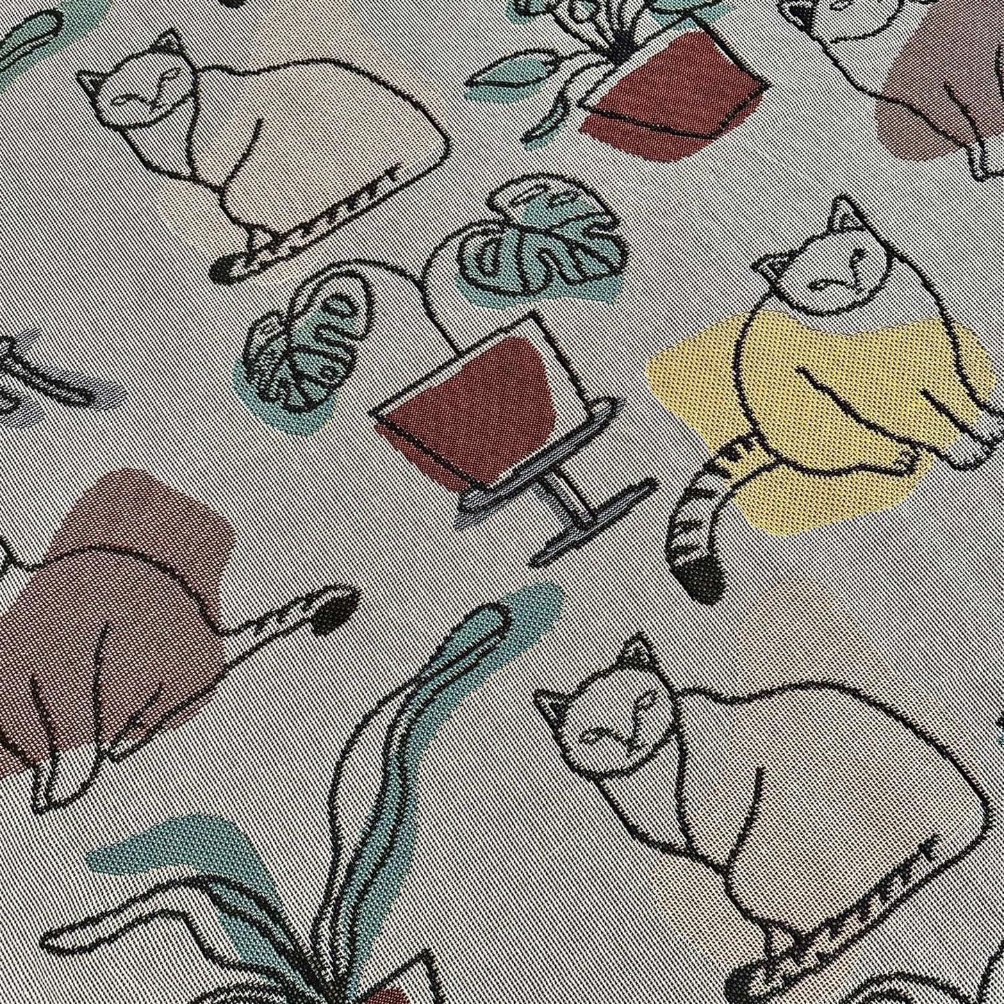 Cat-ATOMIC - Atomic Age Cat Design Jacquard Throw