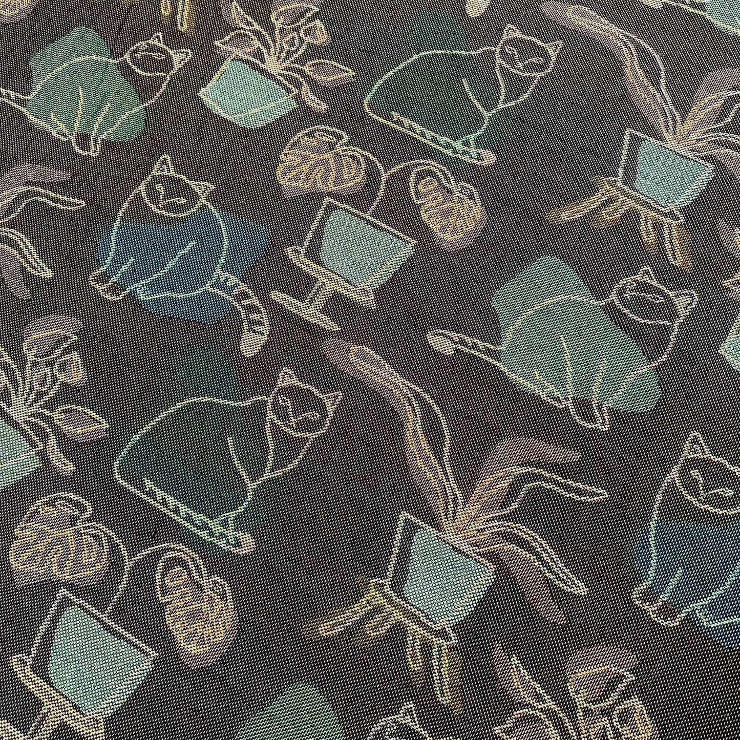 Cat-ATOMIC - Atomic Age Cat Design Jacquard Throw