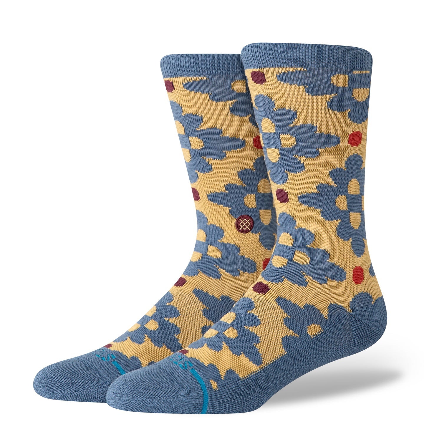 Ceramic Crew Socks 3 Pack - Indigo