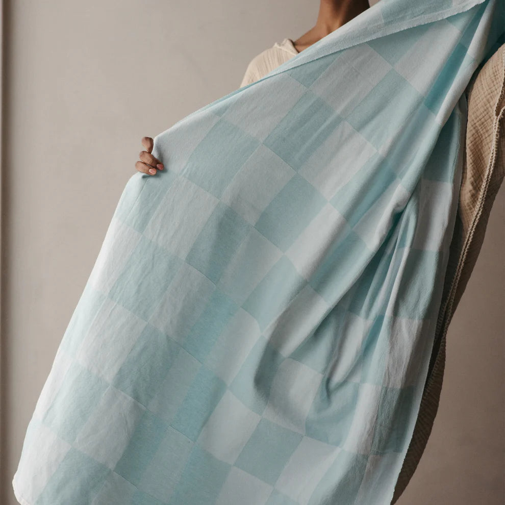 Checkerboard Towel - Mint