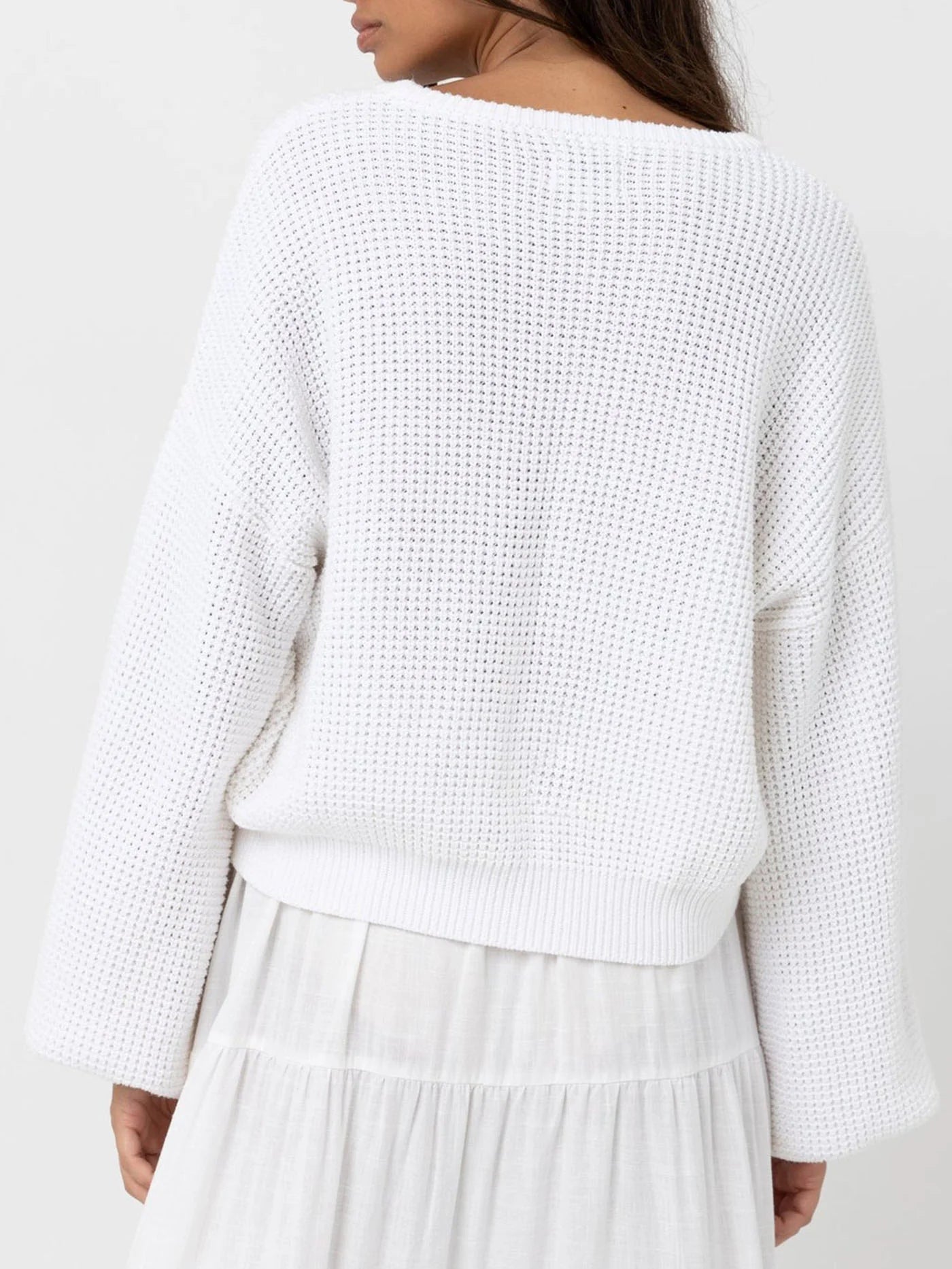 Classic Knit Jumper - White