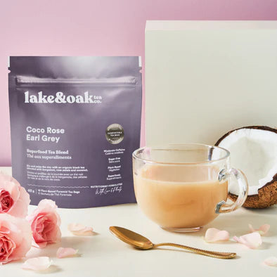 Coco Rose Earl Grey - Superfood Tea - 10 Plant Based Tea Bags