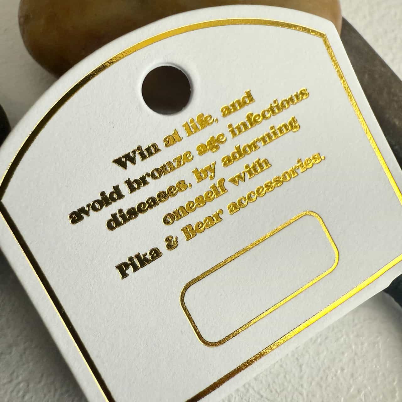 Concave Double Detail Hair Elastic - Gold