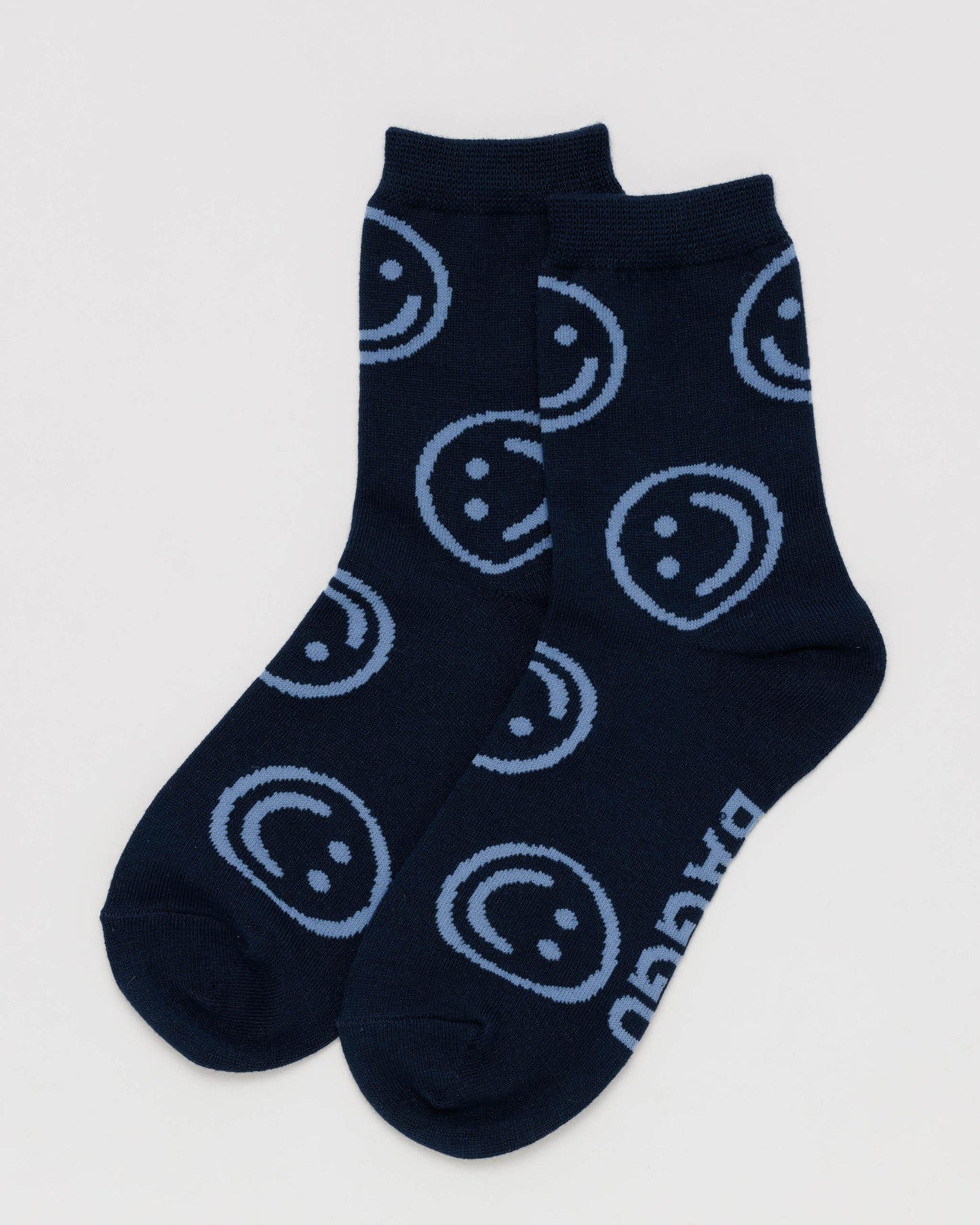 Crew Sock - Navy Happy