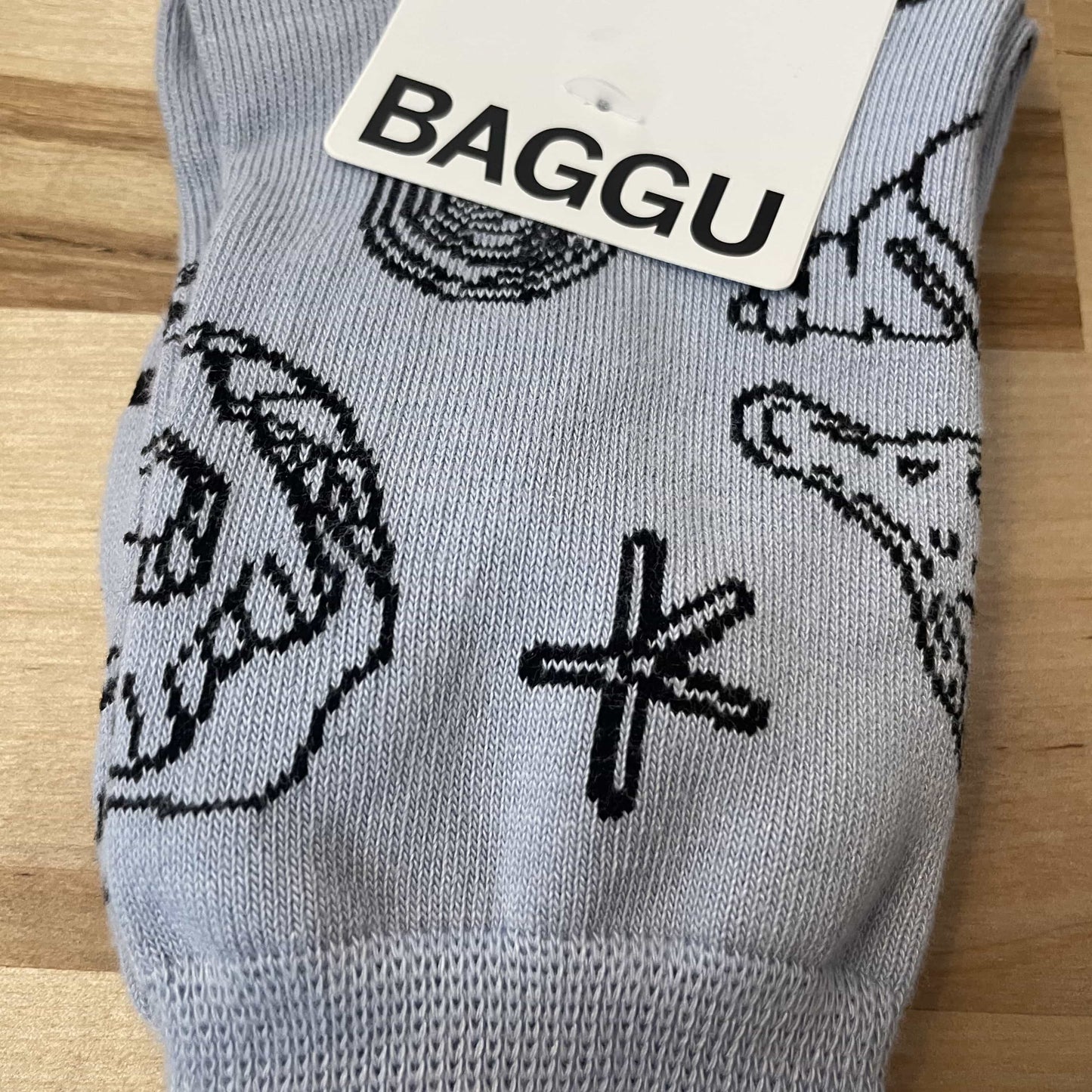 Crew Sock - Shells Light Blue