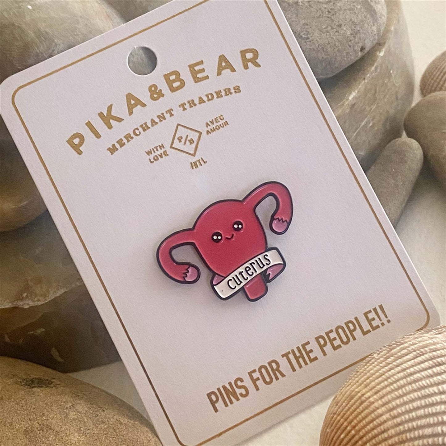 Cuterus - Cute Uterus Lapel Pin