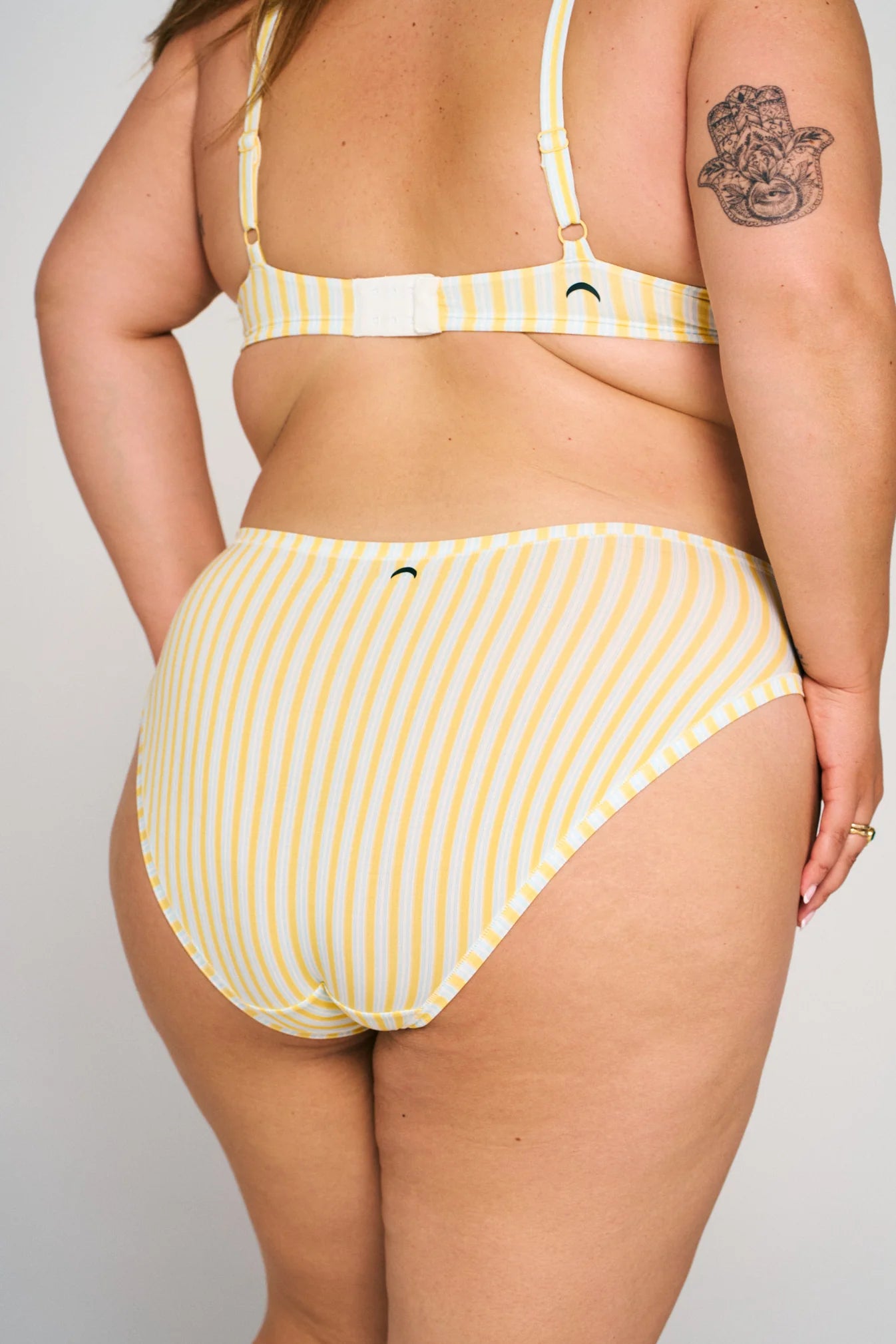 High Rise Bikini Mineral Underwear - Riviera Stripe