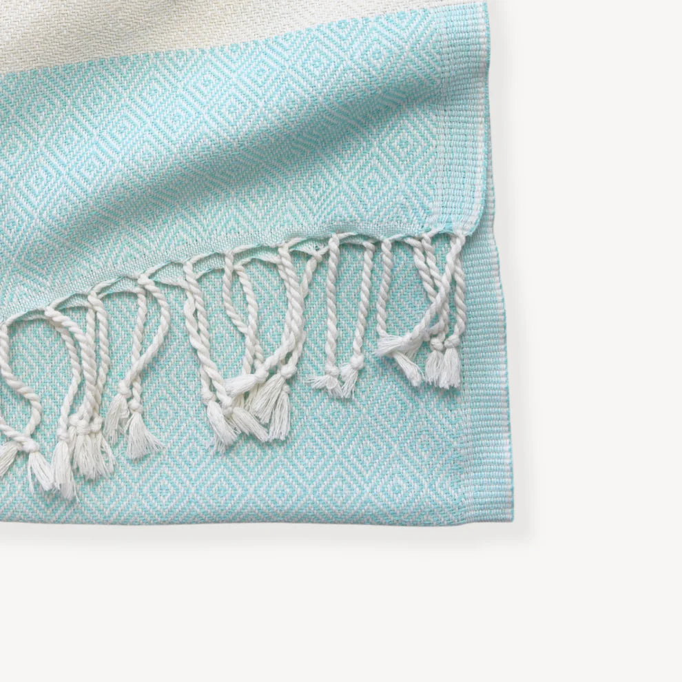 Diamond Hand Towel - Blue Oasis