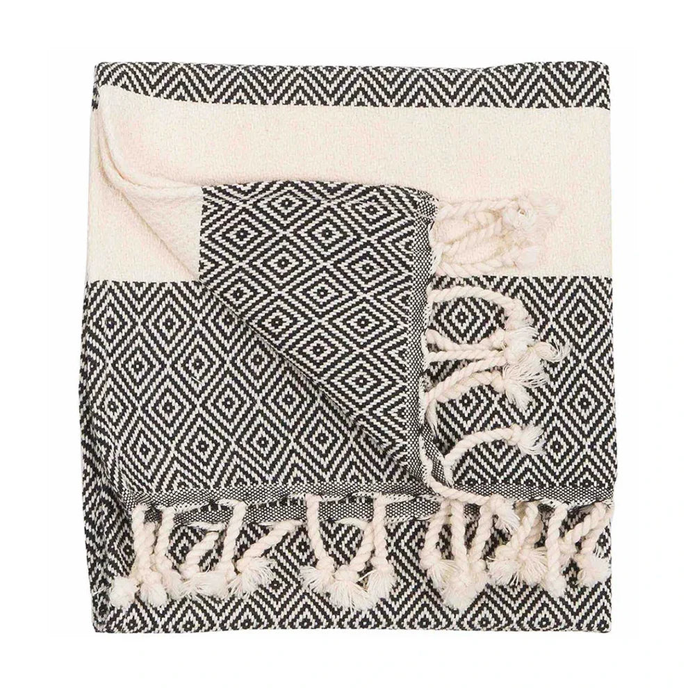 Diamond Hand Towel - Carbon