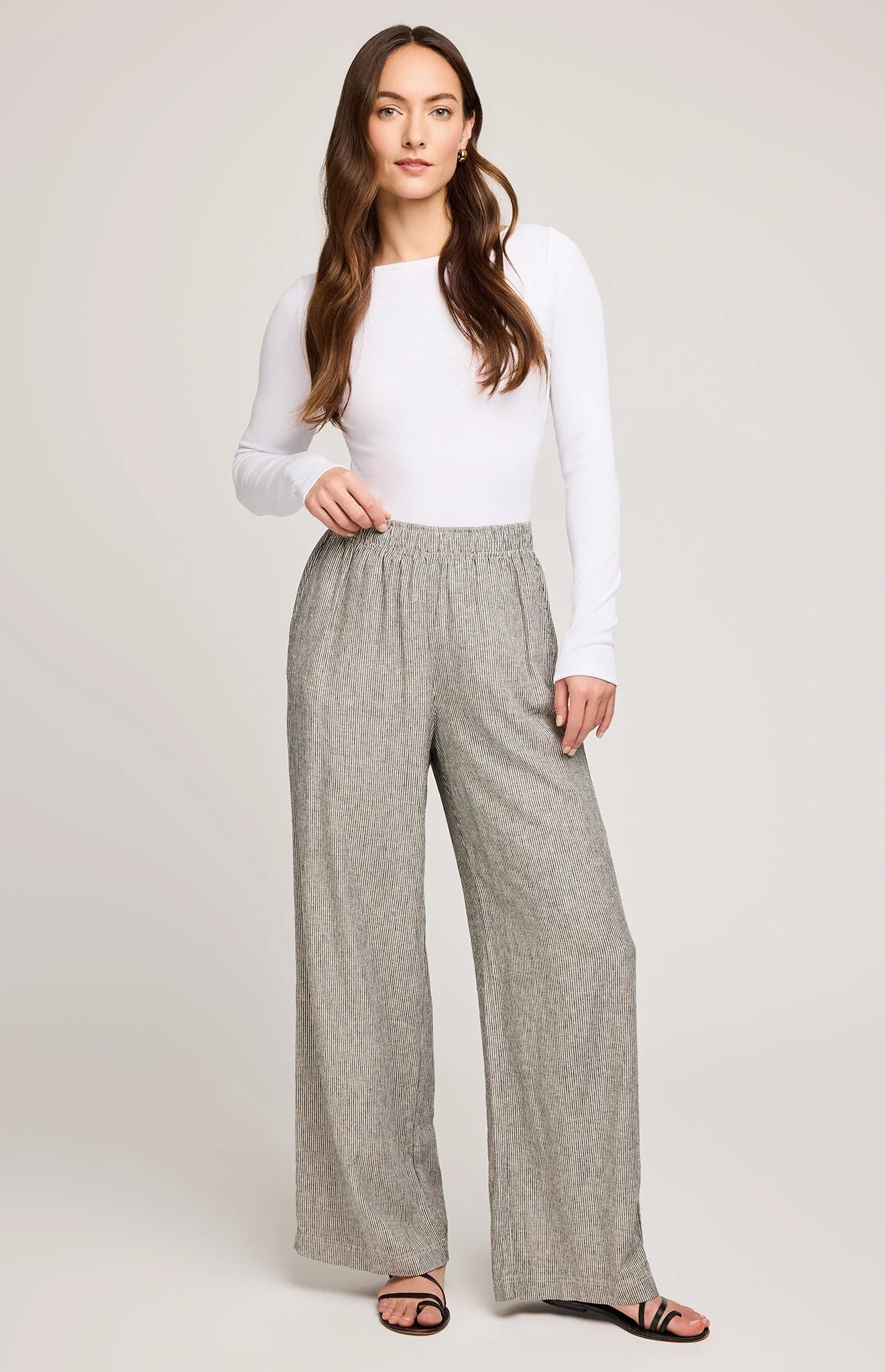 Ellie Pant - Black Stripe