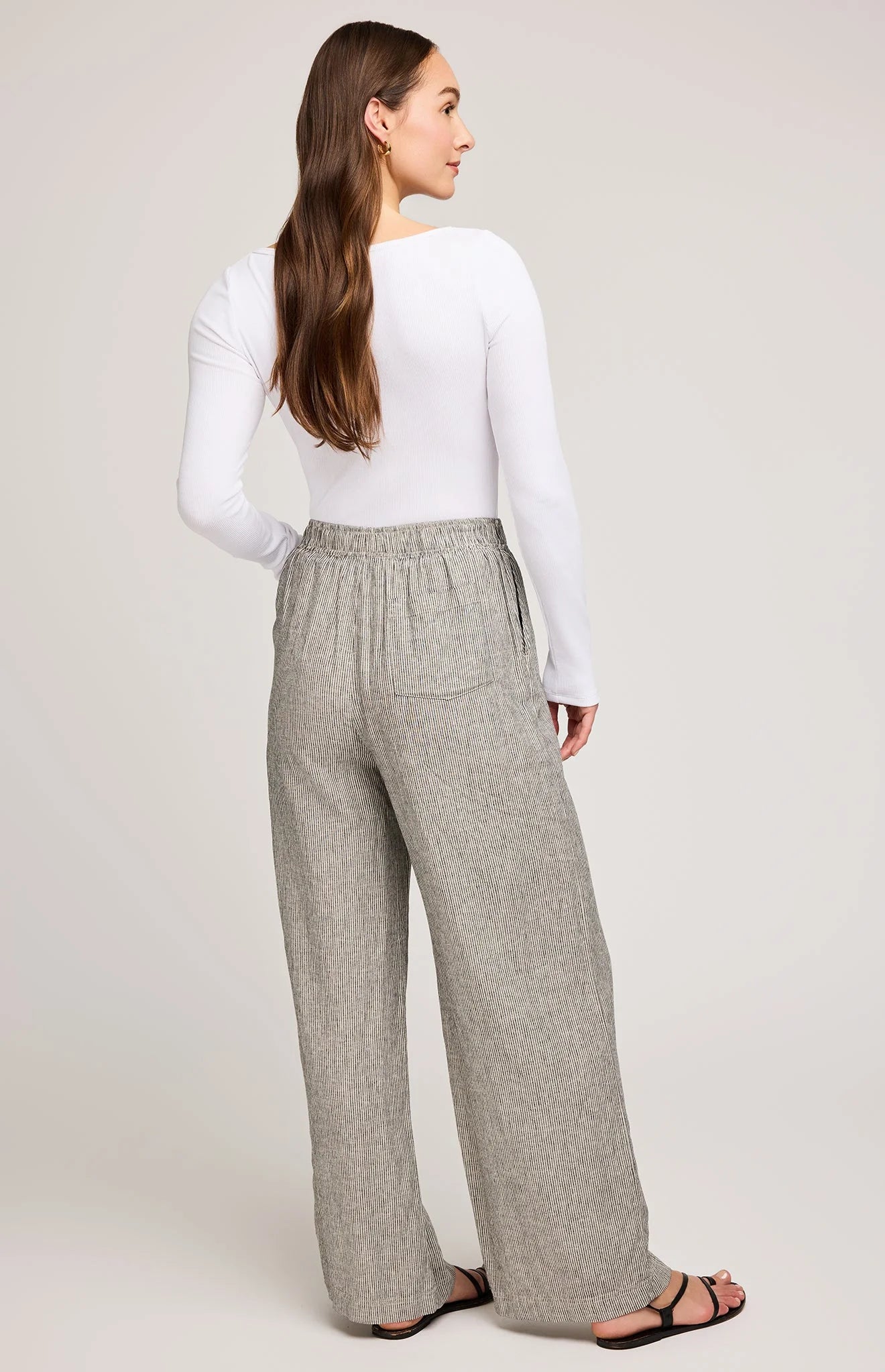 Ellie Pant - Black Stripe
