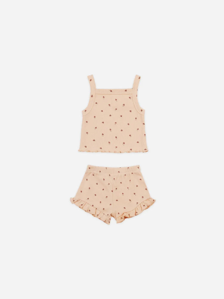 Evie Tank and Shortie Set - Strawberries