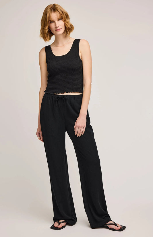 Finley Linen Pant - Black
