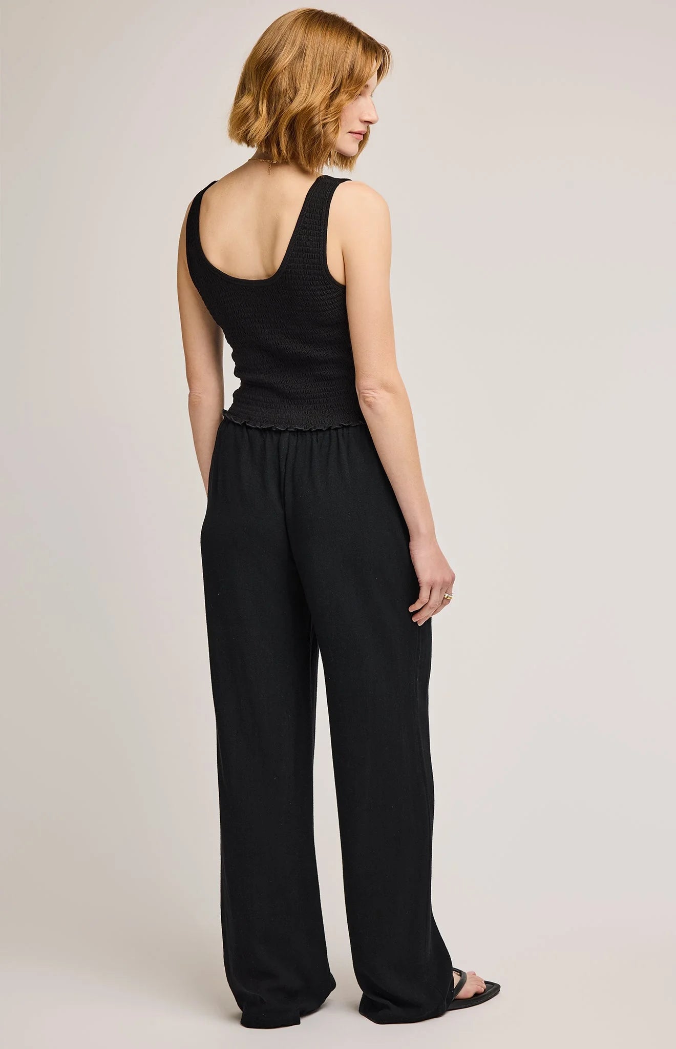 Finley Linen Pant - Black