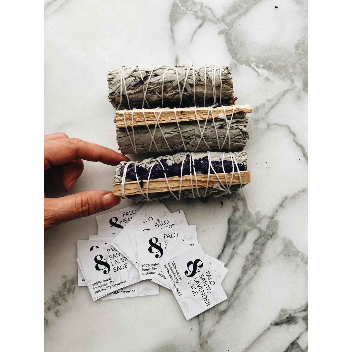 Forest-Friendly Palo Santo, Lavender and White Sage Smudge
