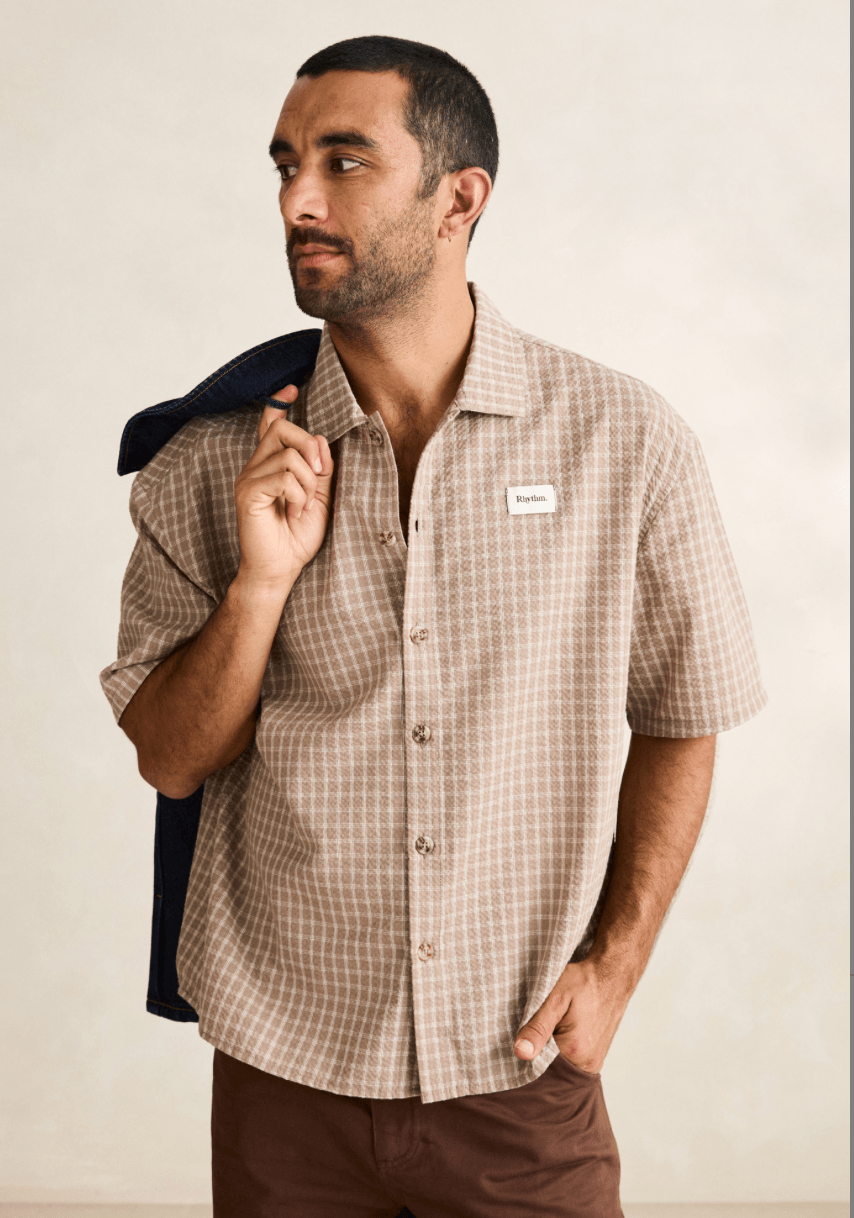 Frequency Check Ss Shirt - Caramel