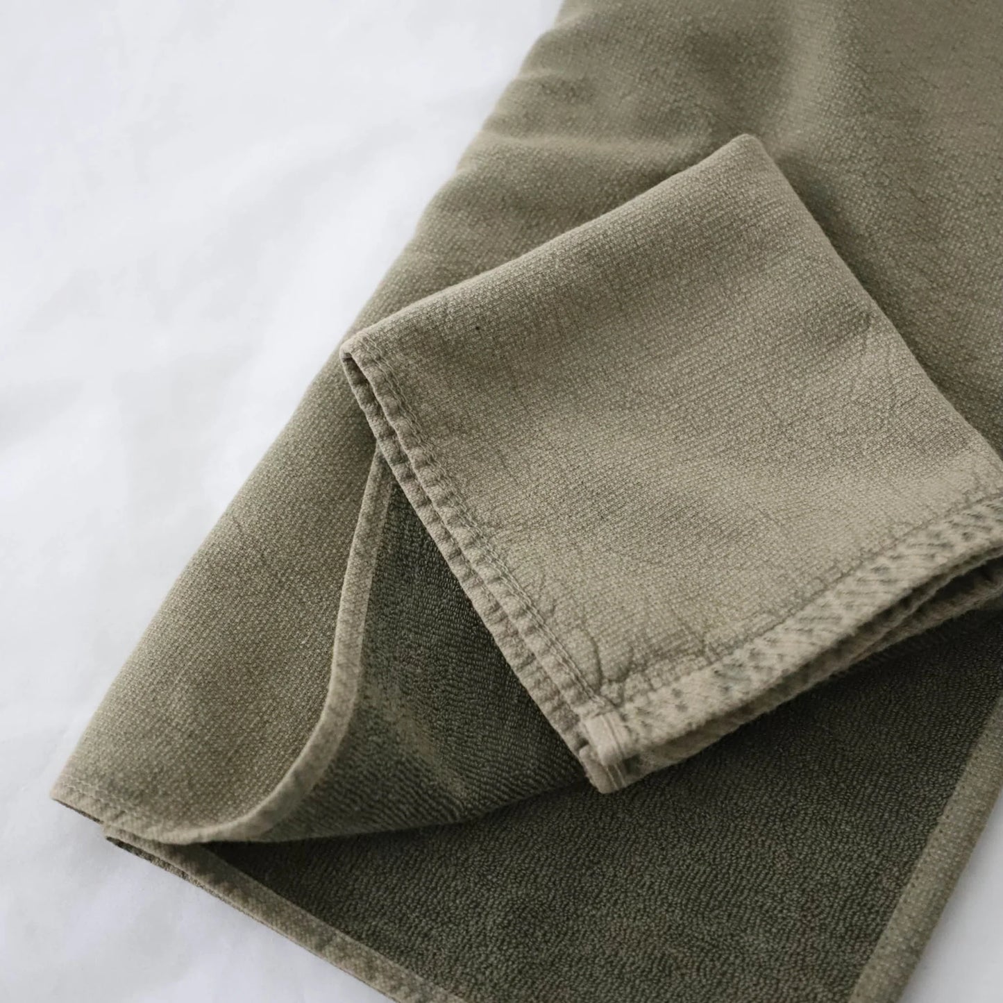 Fresco Stonewashed Hand Towel - Olive