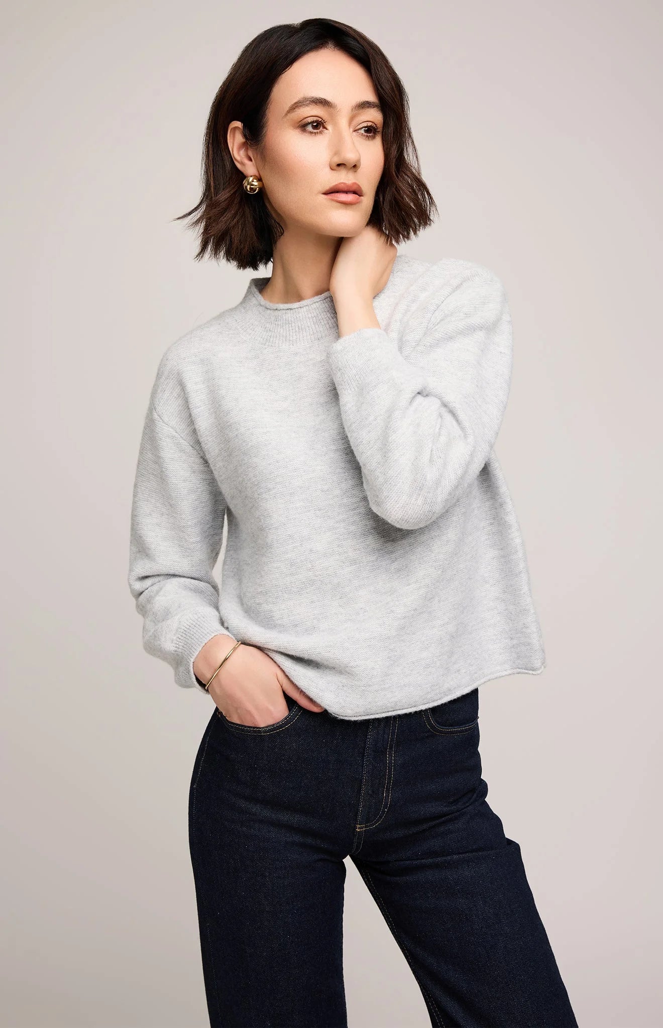 Wanda Pullover Sweater - Heather Ash