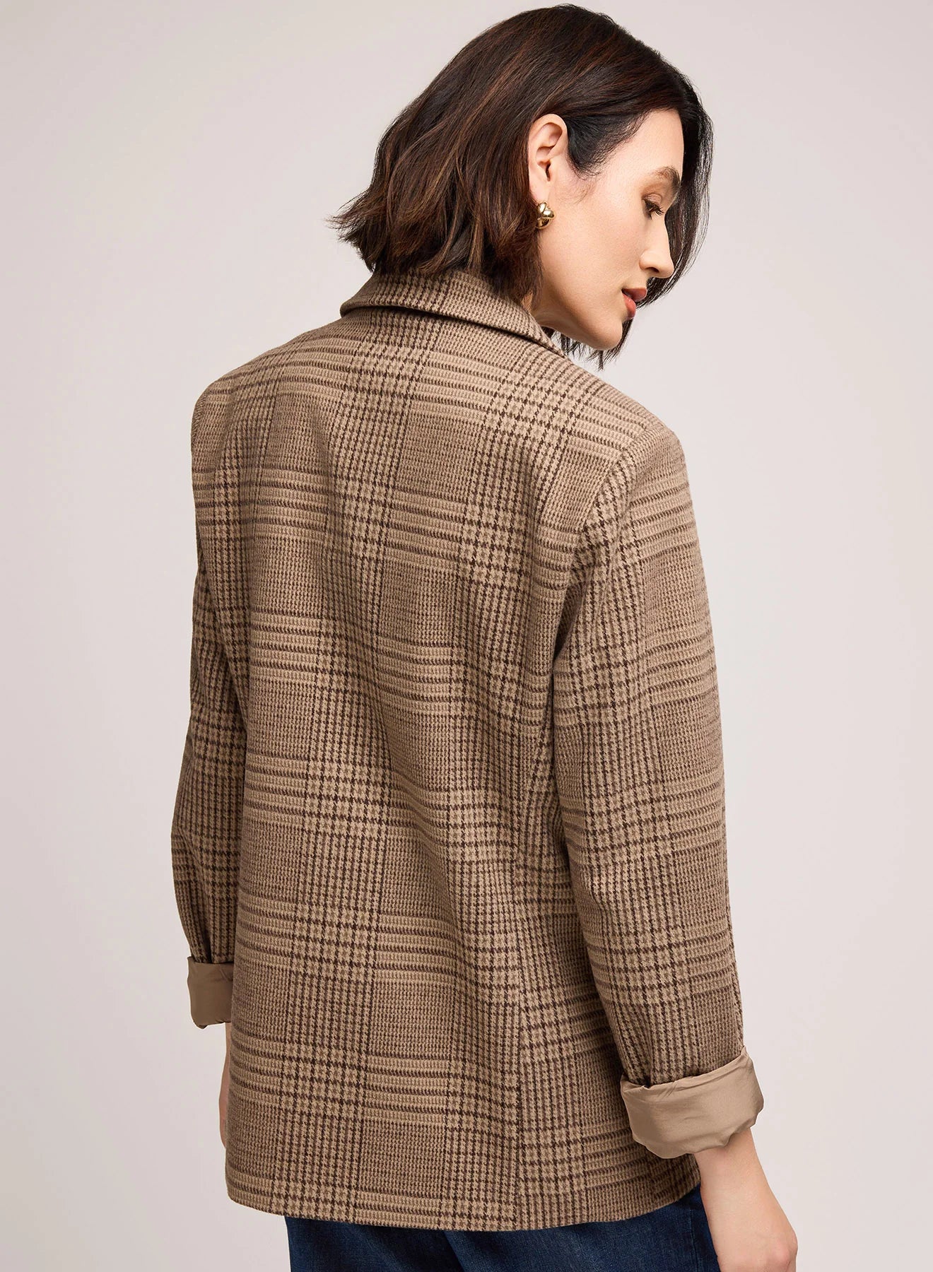 Sapphira Blazer - Chocolate Glencheck