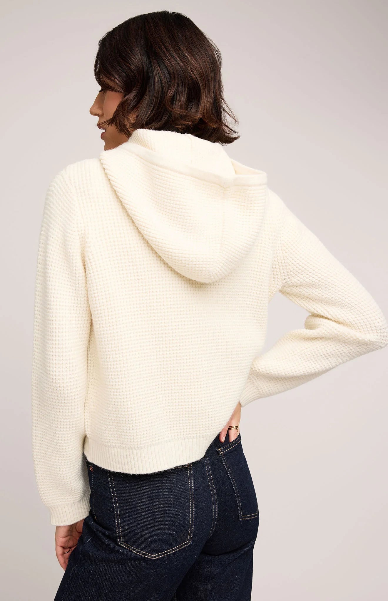 Jessica Pullover Hoodie - Cream
