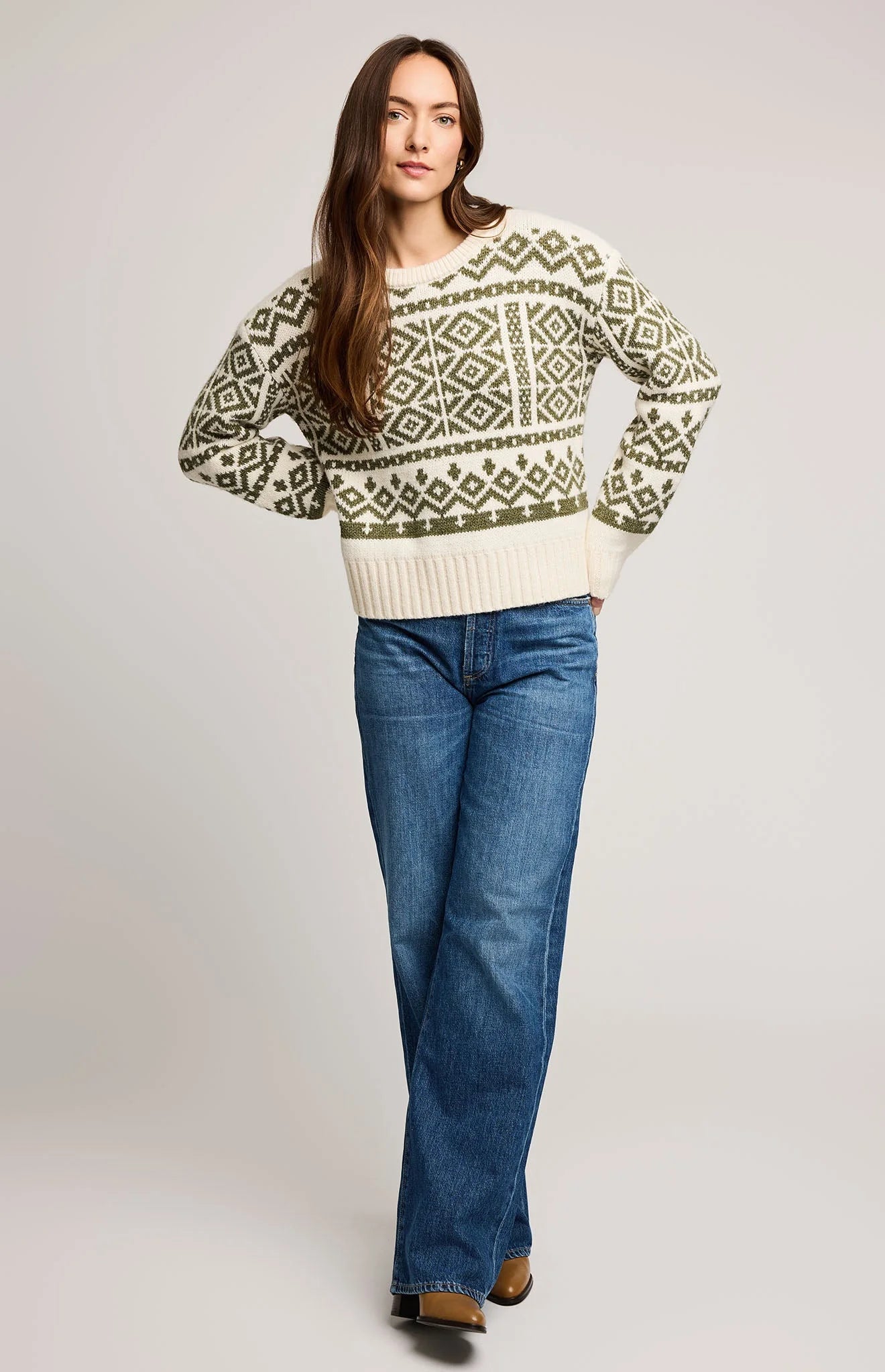 Cypress Pullover Sweater - Heather Moss