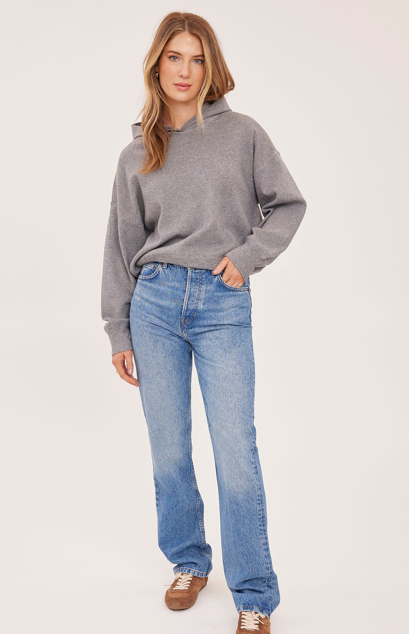 Grayson Hooded Sweatshirt - Heather Grey