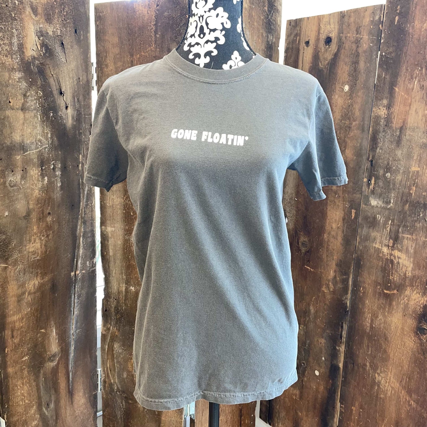 Gone Floatin Tee - Washed Black