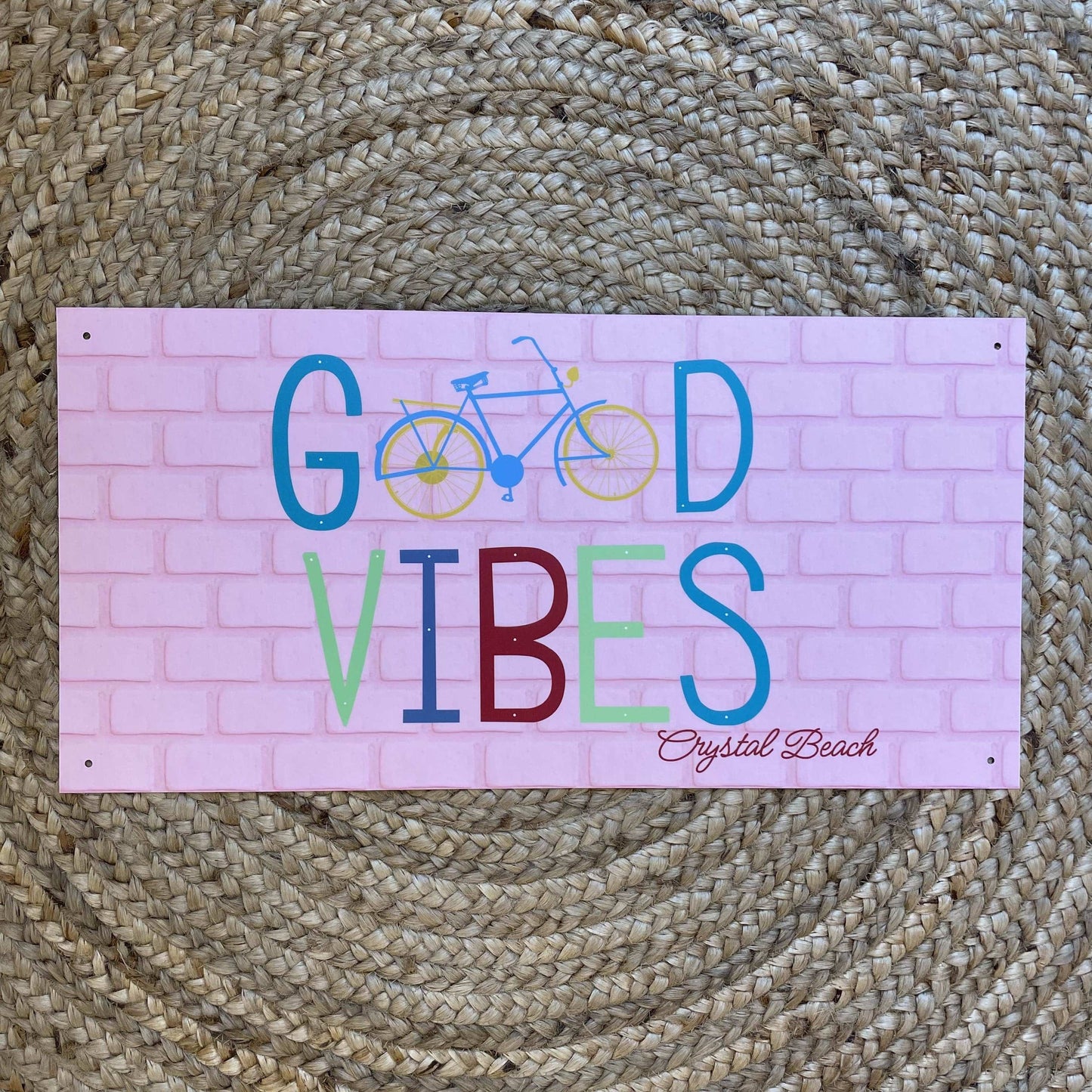 Good Vibes Metal Sign