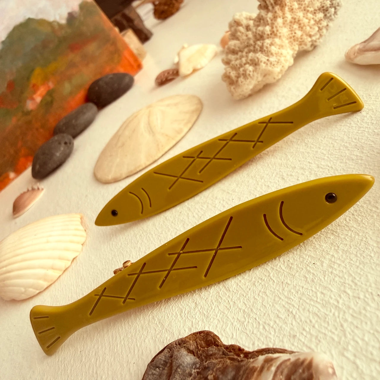Sardinia Fish Hair Clips - 4 Colours