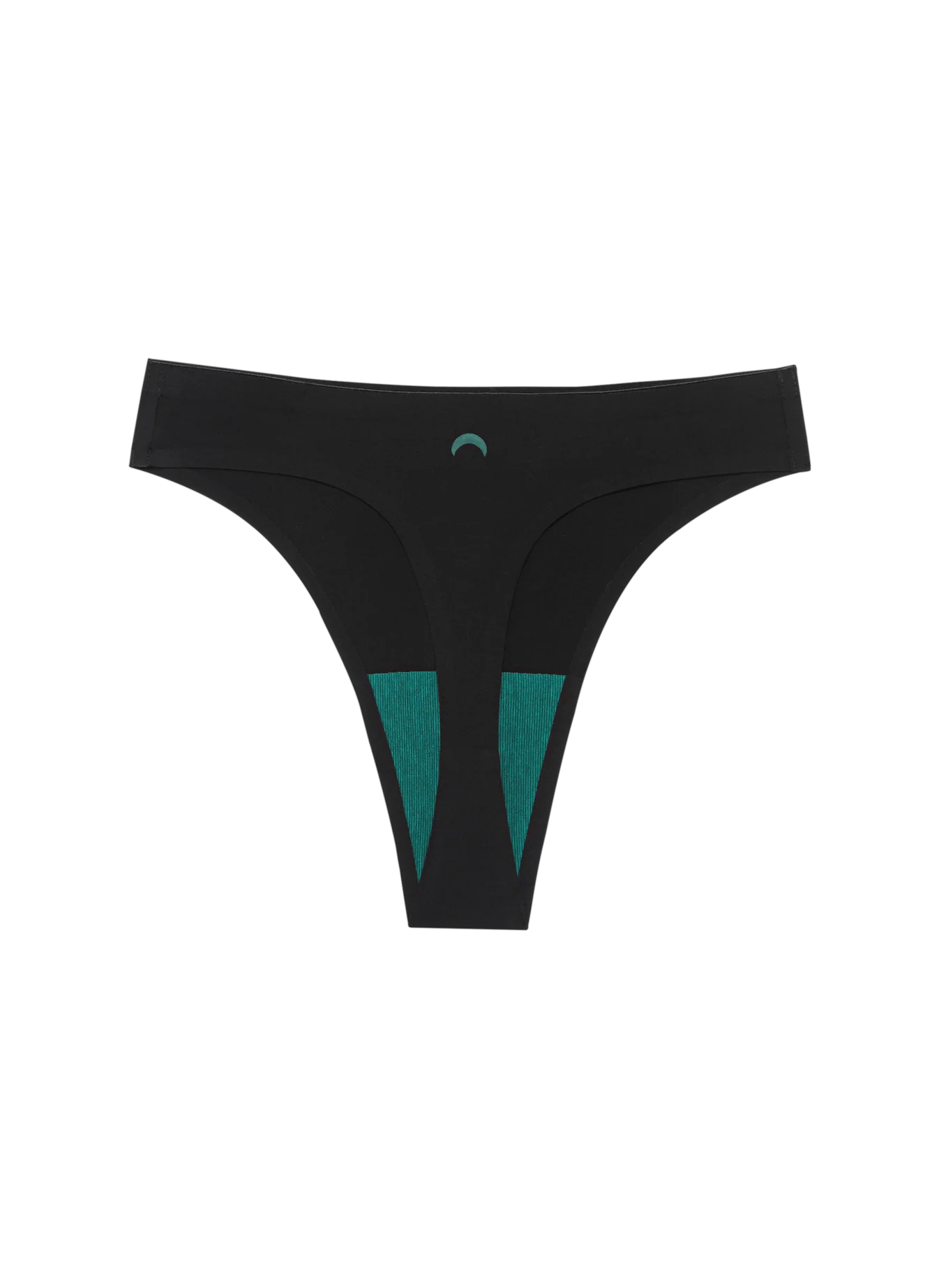 Seamless High Rise Thong - Black