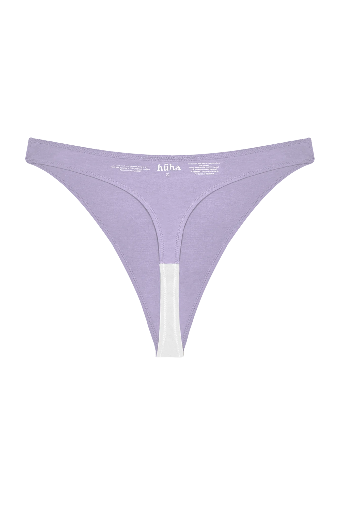 High Rise Thong Mineral Underwear - Lilac