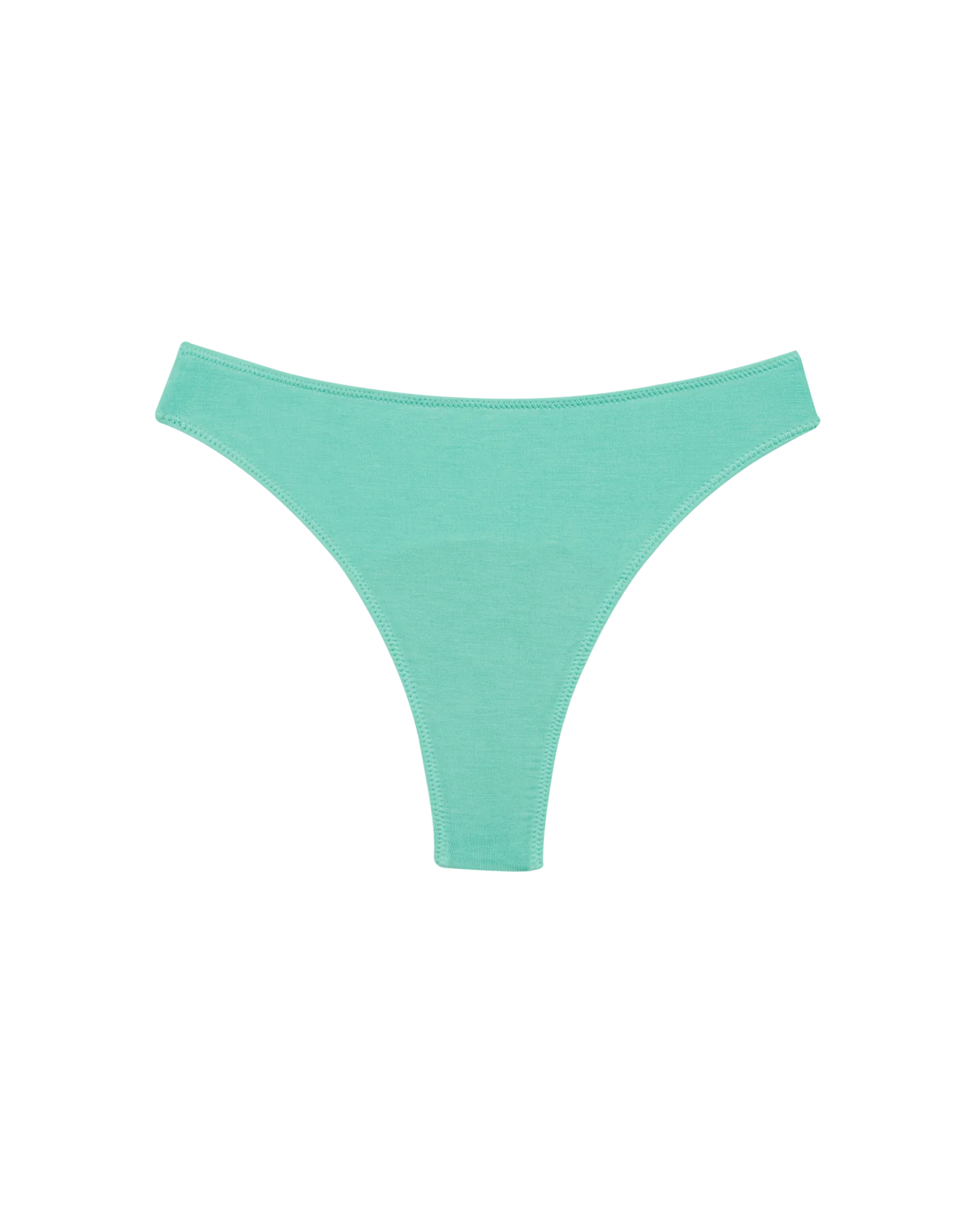High Rise Thong Mineral Underwear - Blue Crush