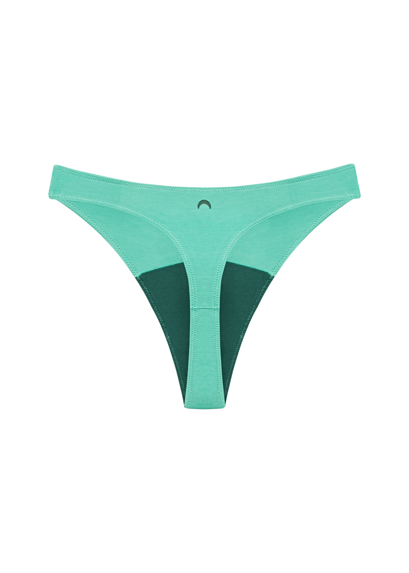 High Rise Thong Mineral Underwear - Blue Crush