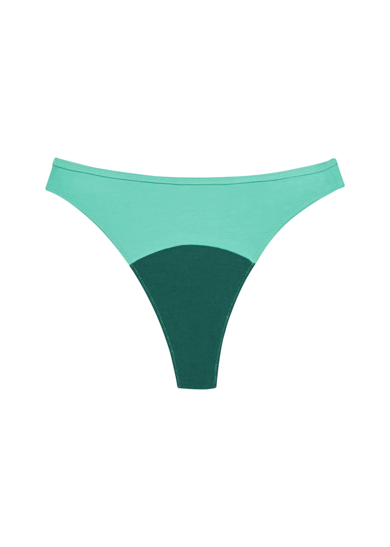 High Rise Thong Mineral Underwear - Blue Crush
