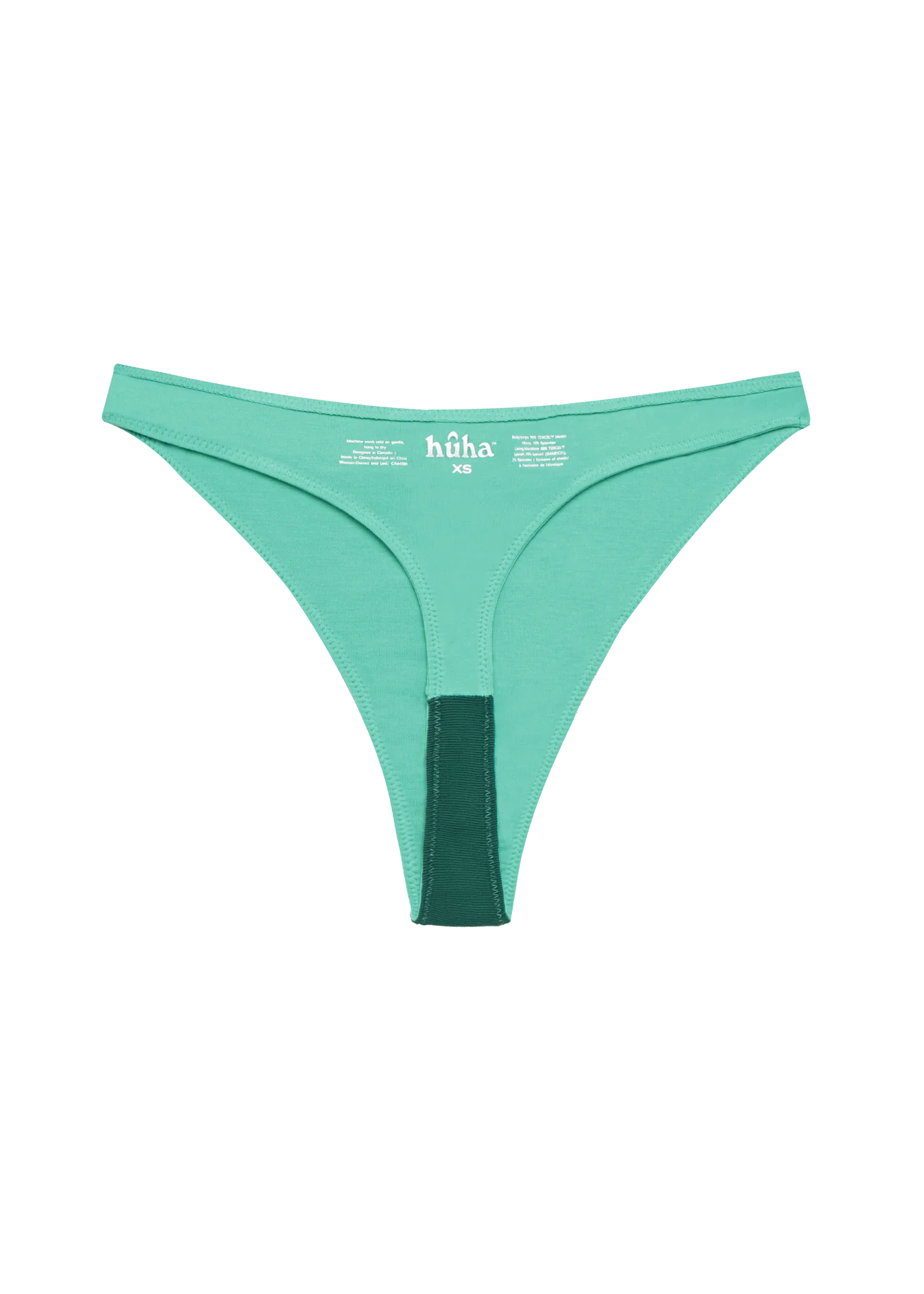 High Rise Thong Mineral Underwear - Blue Crush