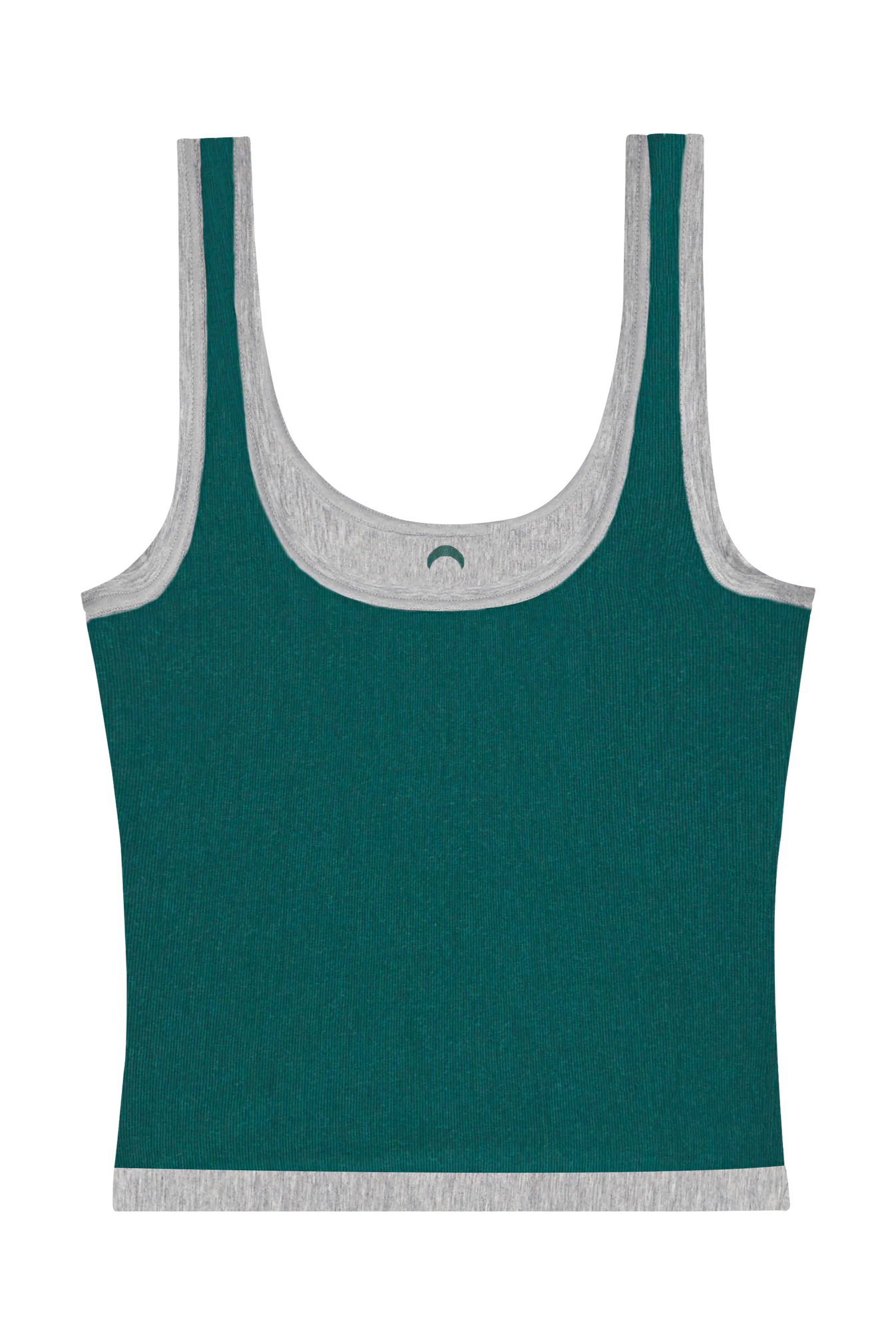 Sporty Crop Mineral Tank - Grey