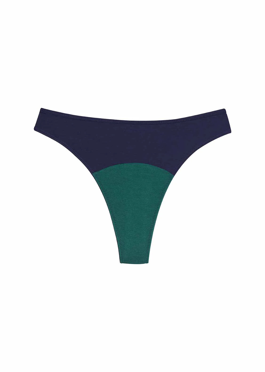 High Rise Thong Mineral Underwear - Navy