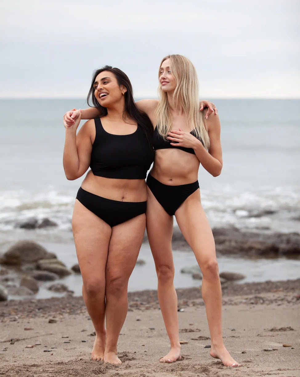 High Rise Bikini Mineral Underwear - Black