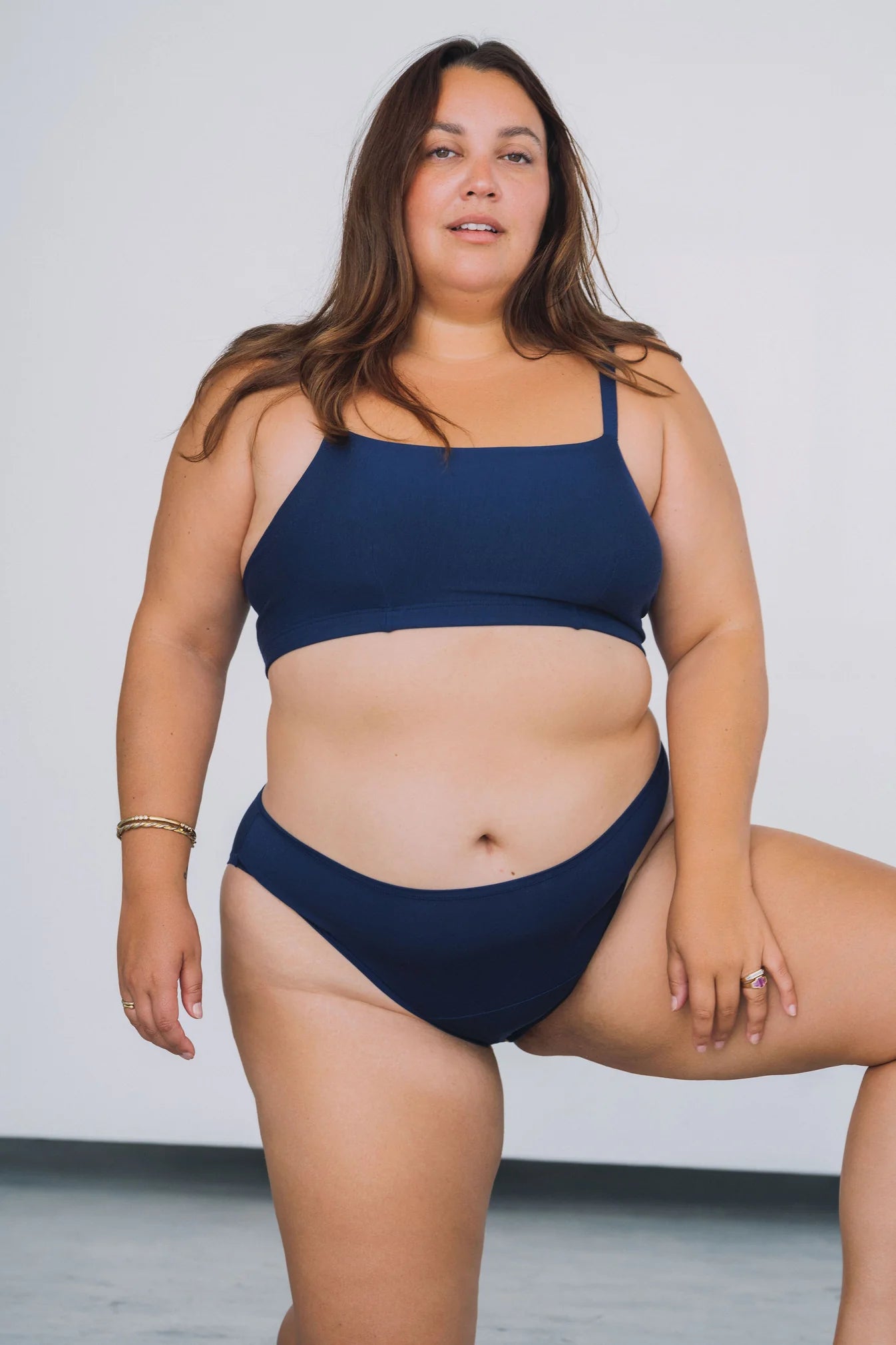 High Rise Bikini Mineral Underwear - Navy