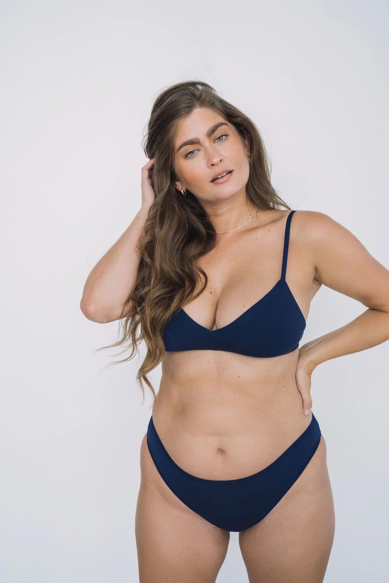 High Rise Bikini Mineral Underwear - Navy