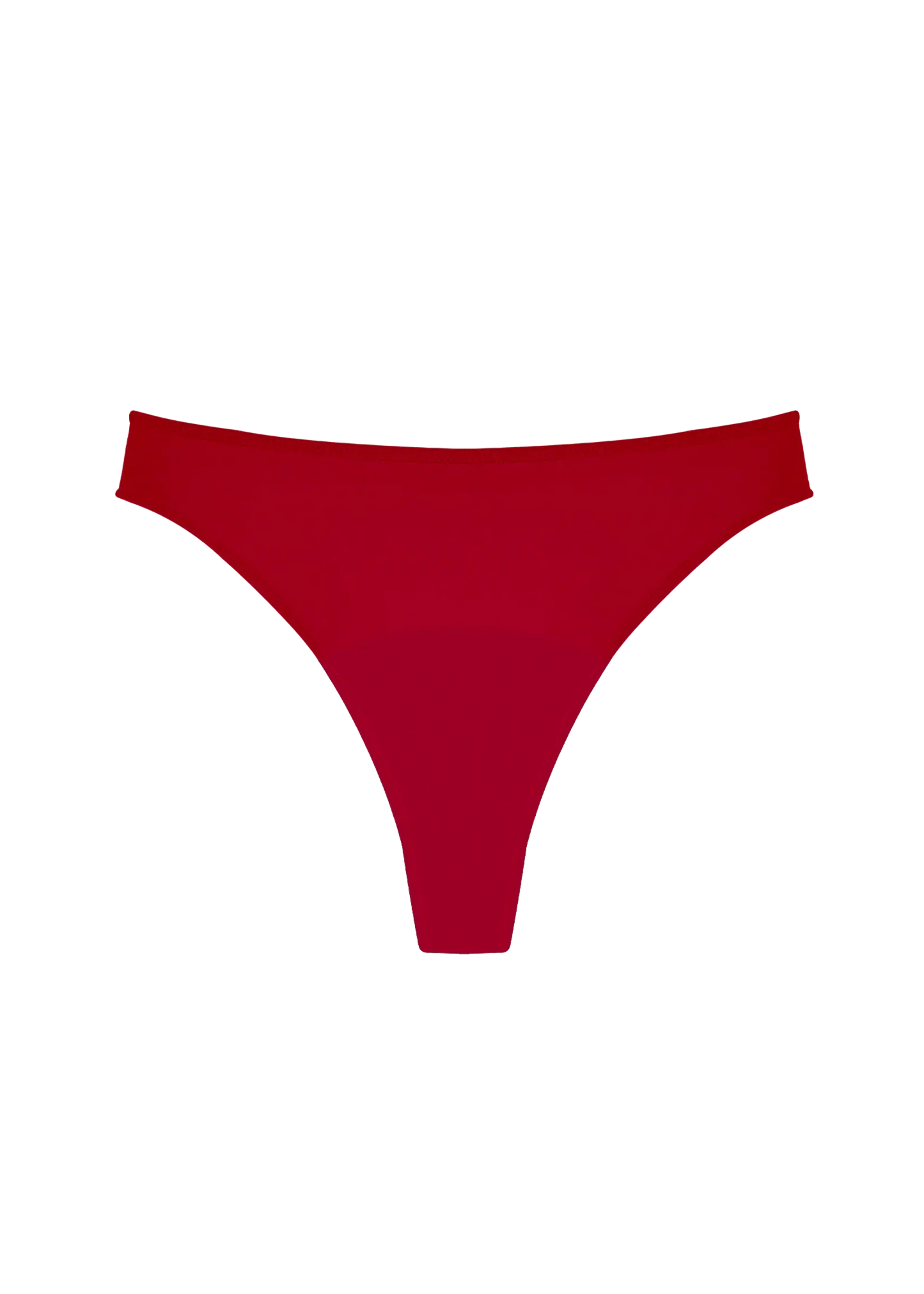 High Rise Thong Mineral Underwear - Red