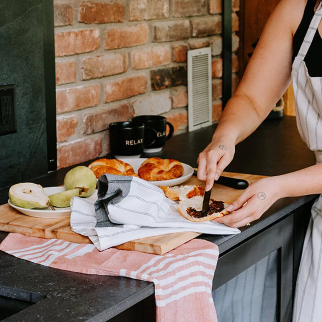 Homestead Kitchen Towel - Set of 2 - Black and White