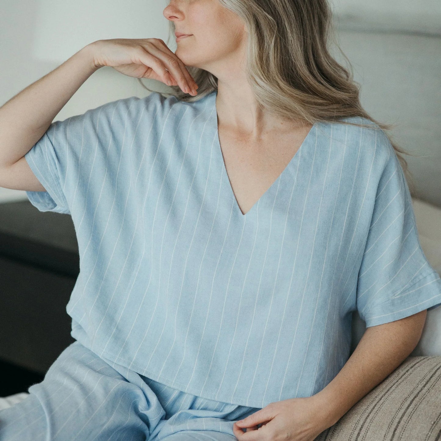 Blue Blend Crop Top - One-Sized