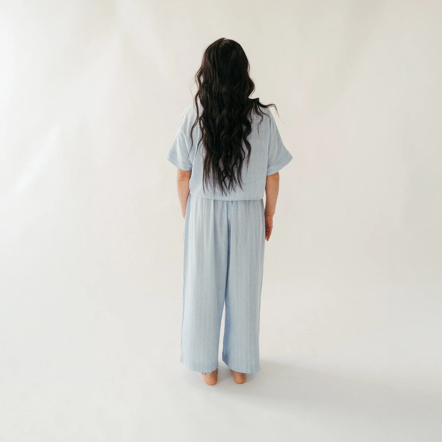 Blue Blend Palazzo Pants - One- Sized