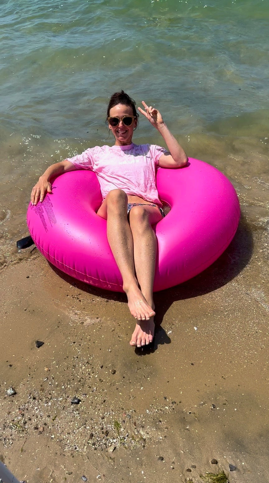 Gone Floatin Tee - Pink
