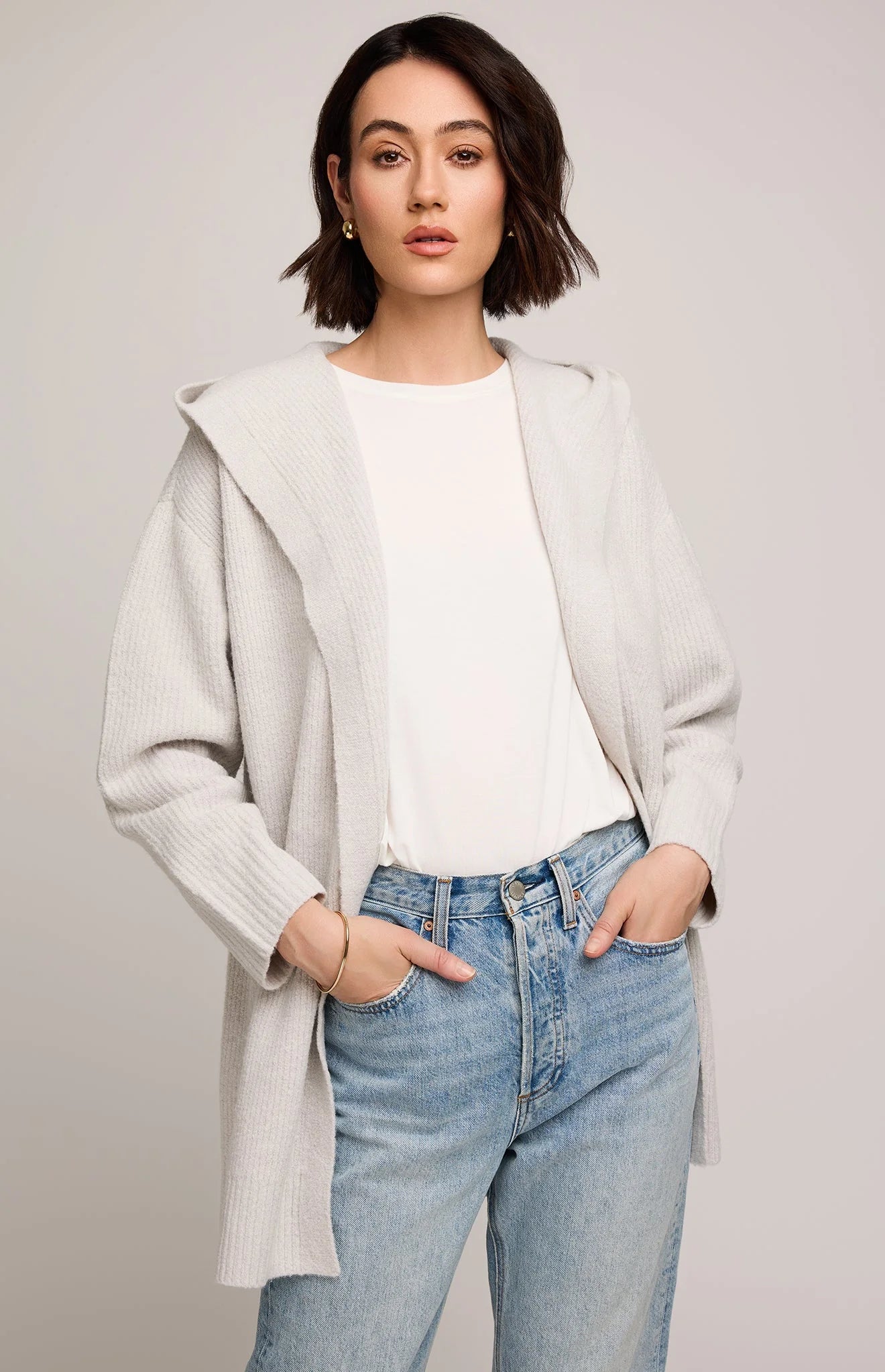 Ilana Cardigan - Heather Birch