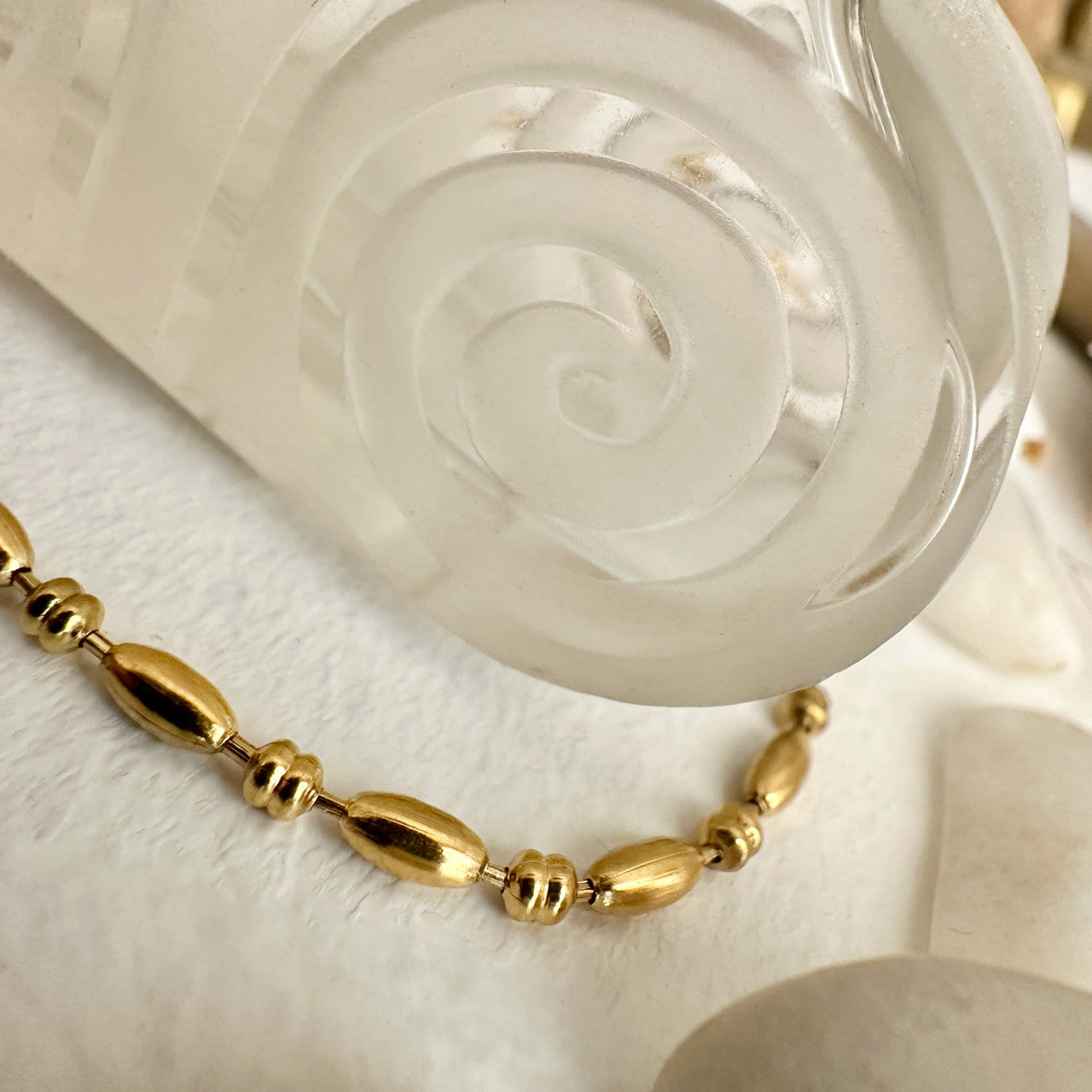 Iliana Beaded Bracelet in Gold