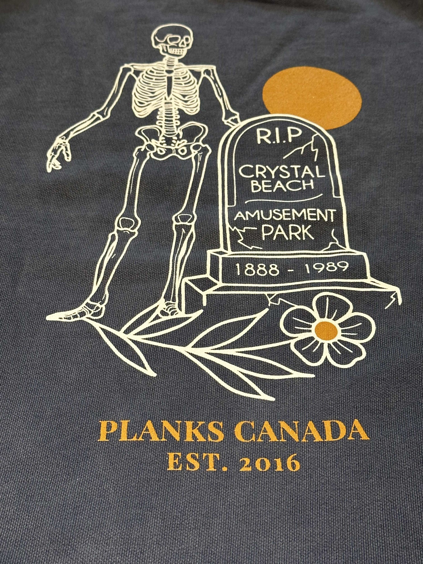 John E. RIP Crystal Beach Amusement Park Crewneck - Slate