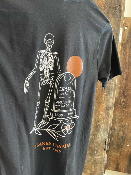 John E. RIP Crystal Beach Amusement Park Tee - Black