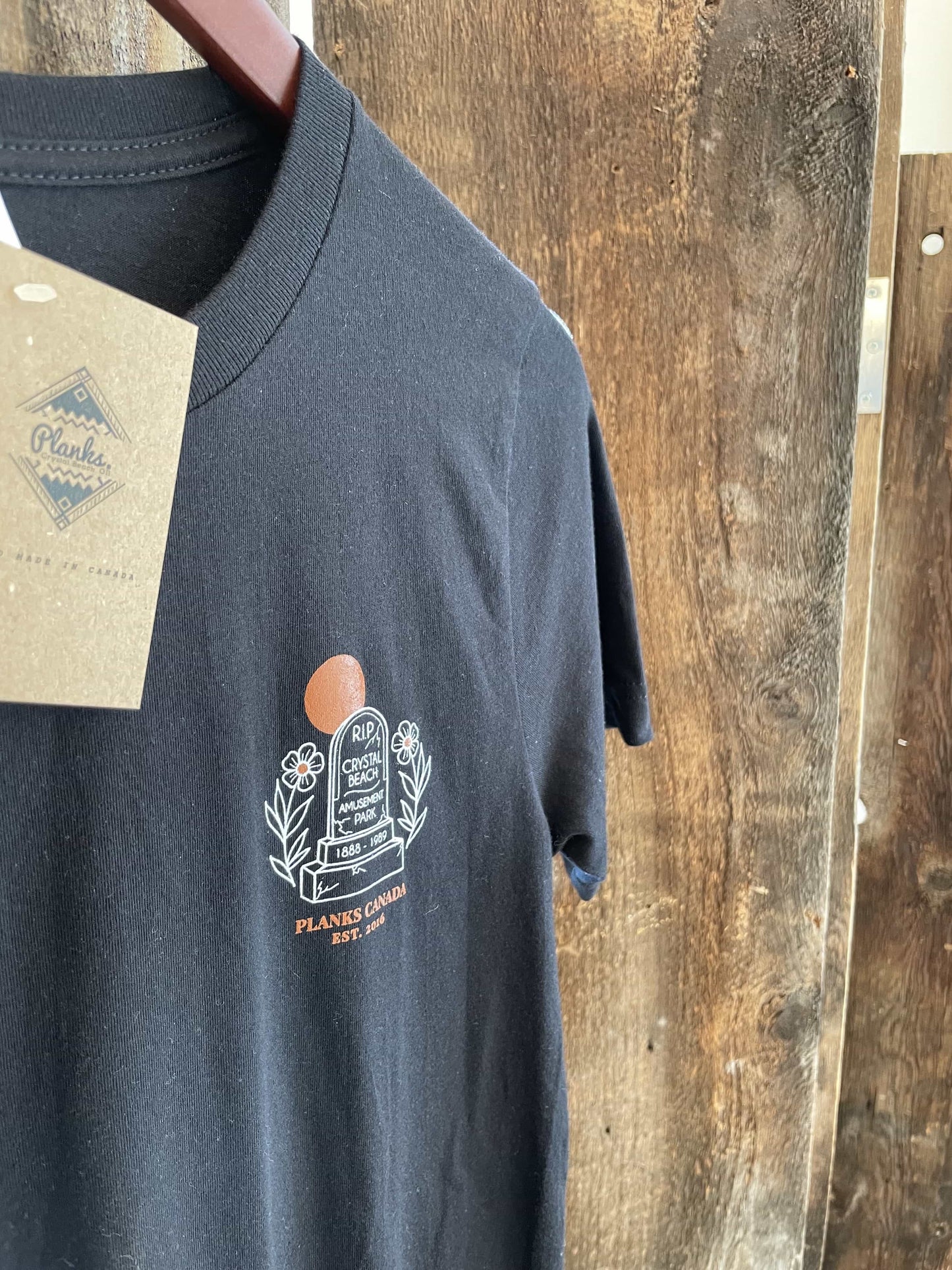 John E. RIP Crystal Beach Amusement Park Tee - Black